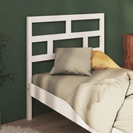 Acquista Testiera per Letto Bianca 96x4x100 cm in Legno Massello di Pino con riferimento GHV-814175 della ditta 