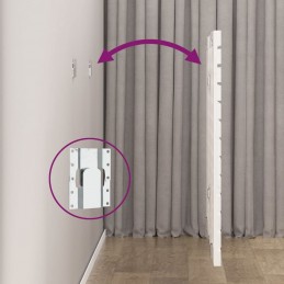 Acquista Testiera da Parete Bianca 81x3x91,5cm in Legno Massello di Pino con riferimento GHV-824694 della ditta 