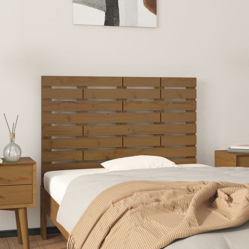 Acquista Testiera da Parete Miele 106x3x63 cm in Legno Massello di Pino con riferimento GHV-824716 della ditta 