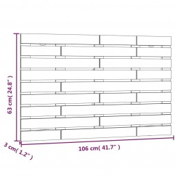 Acquista Testiera da Parete Miele 106x3x63 cm in Legno Massello di Pino con riferimento GHV-824716 della ditta 