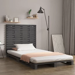 Acquista Testiera da Parete Grigia 141x3x91,5 cm Legno Massello di Pino con riferimento GHV-824710 della ditta 