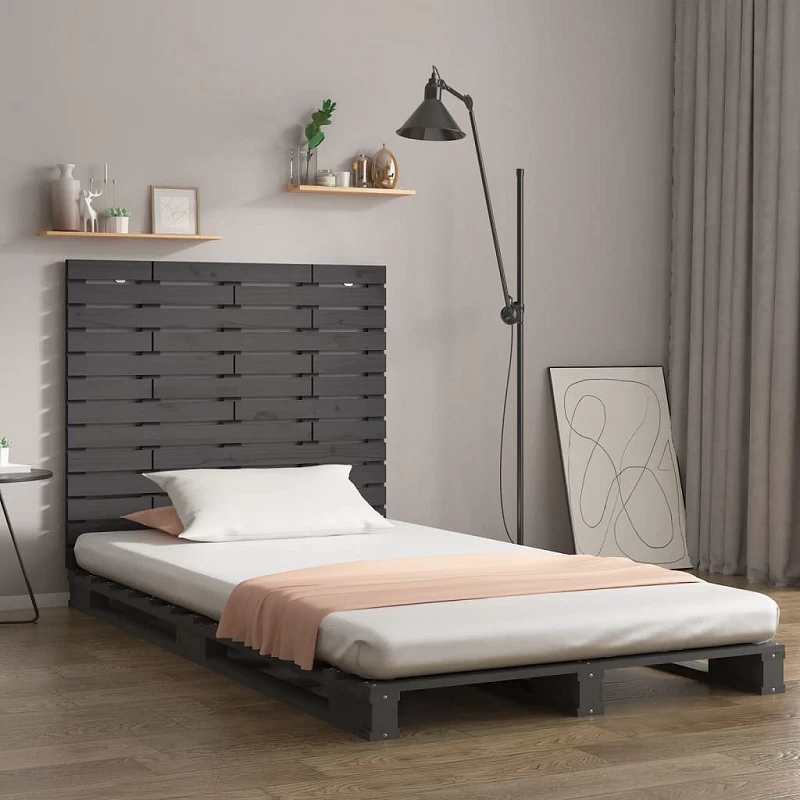 Acquista Testiera da Parete Grigia 141x3x91,5 cm Legno Massello di Pino con riferimento GHV-824710 della ditta 