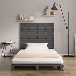 Acquista Testiera da Parete Grigia 141x3x91,5 cm Legno Massello di Pino con riferimento GHV-824710 della ditta 
