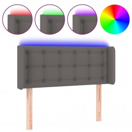 Acquista Testiera a LED Grigio 83x16x78/88 cm in Similpelle con riferimento GHV-3123312 della ditta 