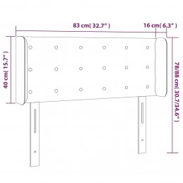 Acquista Testiera a LED Grigio 83x16x78/88 cm in Similpelle con riferimento GHV-3123312 della ditta 