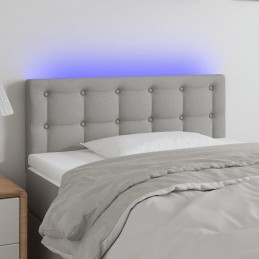 Acquista Testiera Grigio Chiaro a LED 80x5x78/88 cm in Tessuto con riferimento GHV-3122020 della ditta 