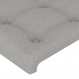 Acquista Testiera Grigio Chiaro a LED 80x5x78/88 cm in Tessuto con riferimento GHV-3122020 della ditta 