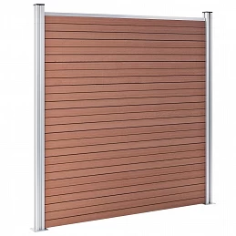 Acquista Recinzione da Giardino in WPC 1564x186 cm Marrone con riferimento GHV-3053214 della ditta 