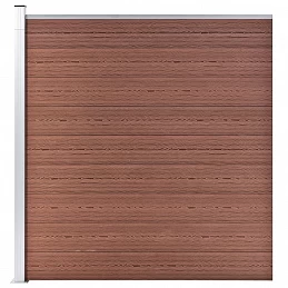 Acquista Recinzione da Giardino in WPC 1564x186 cm Marrone con riferimento GHV-3053214 della ditta 