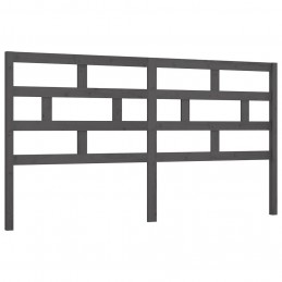 Acquista Testiera per Letto Grigia 206x4x100cm in Legno Massello di Pino con riferimento GHV-814216 della ditta 