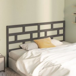 Acquista Testiera per Letto Grigia 206x4x100cm in Legno Massello di Pino con riferimento GHV-814216 della ditta 