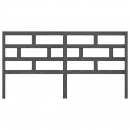 Acquista Testiera per Letto Grigia 206x4x100cm in Legno Massello di Pino con riferimento GHV-814216 della ditta 
