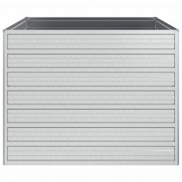 Acquista Letto Rialzato Giardino 100x100x77cm in Acciaio Zincato Argento con riferimento GHV-316883 della ditta 
