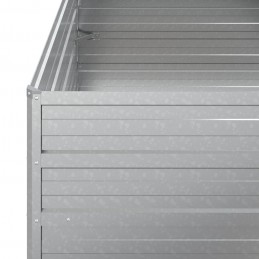 Acquista Letto Rialzato Giardino 100x100x77cm in Acciaio Zincato Argento con riferimento GHV-316883 della ditta 