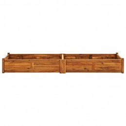 Acquista Letto Rialzato da Giardino in Legno di Acacia 200x50x25 cm con riferimento GHV-42568 della ditta 