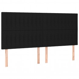Acquista Testiere 4 pz Nero 100x5x78/88 cm in Tessuto con riferimento GHV-3116594 della ditta 