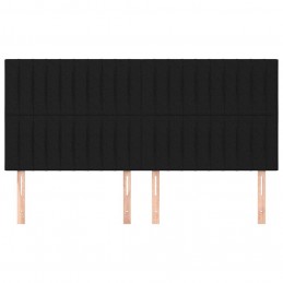 Acquista Testiere 4 pz Nero 100x5x78/88 cm in Tessuto con riferimento GHV-3116594 della ditta 