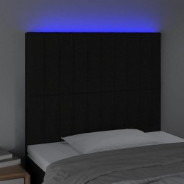Acquista Testiera a LED Nera 100x5x118/128 cm in Tessuto con riferimento GHV-3122654 della ditta 