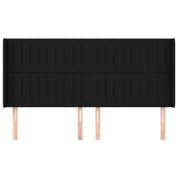Acquista Testiera ad Orecchio Nera 203x16x118/128 cm in Tessuto con riferimento GHV-3119842 della ditta 