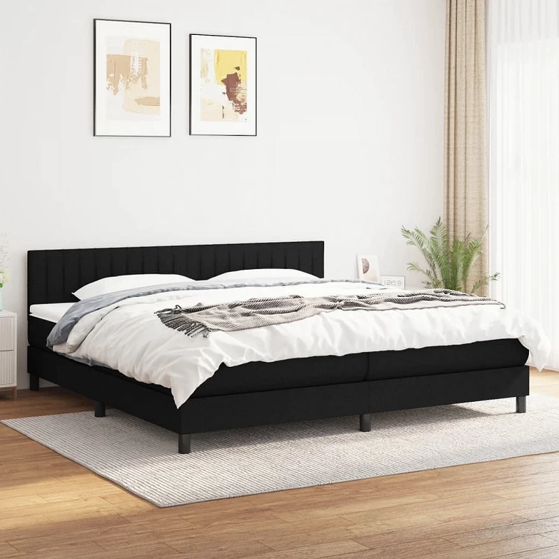 Acquista Giroletto a Molle con Materasso Nero 200x200 cm in Tessuto con riferimento GHV-3140243 della ditta 