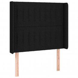Acquista Testiera a LED Nera 103x16x118/128 cm in Tessuto con riferimento GHV-3124278 della ditta 