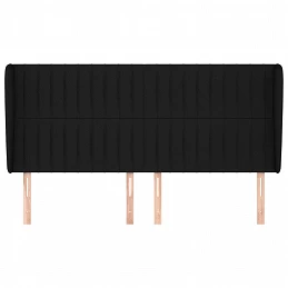 Acquista Testiera ad Orecchio Nera 203x23x118/128 cm in Tessuto con riferimento GHV-3118218 della ditta 