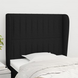 Acquista Testiera ad Orecchio Nera 103x23x118/128 cm in Tessuto con riferimento GHV-3118186 della ditta 