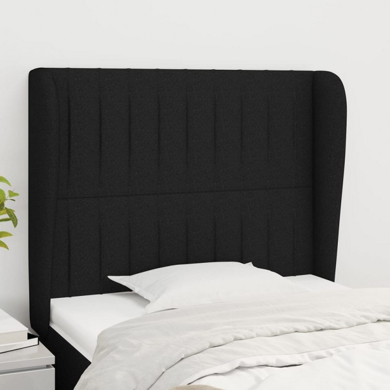 Acquista Testiera ad Orecchio Nera 103x23x118/128 cm in Tessuto con riferimento GHV-3118186 della ditta 
