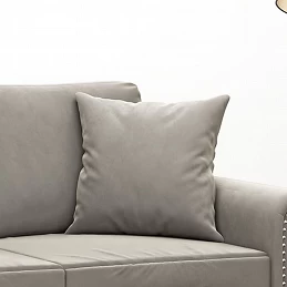 Acquista Cuscini Decorativi 2 pz Grigio Chiaro 40x40 cm in Velluto con riferimento GHV-349485 della ditta 