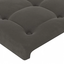 Acquista Testiera ad Orecchio Grigio Scuro 163x23x78/88 cm in Velluto con riferimento GHV-3117633 della ditta 
