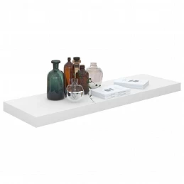Acquista Scaffale a Parete Bianco Lucido 80x23,5x3,8 cm in MDF con riferimento GHV-323751 della ditta 