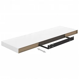 Acquista Scaffale a Parete Bianco Lucido 80x23,5x3,8 cm in MDF con riferimento GHV-323751 della ditta 