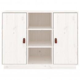 Acquista Credenza Bianca 100x40x75 cm in Legno Massello di Pino con riferimento GHV-820133 della ditta 