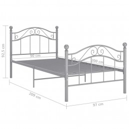 Acquista Giroletto Grigio in Metallo 90x200 cm con riferimento GHV-324990 della ditta 