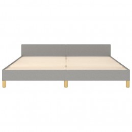 Acquista Giroletto con Testiera Grigio Chiaro 160x200 cm in Tessuto con riferimento GHV-3125389 della ditta 