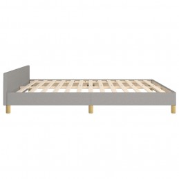Acquista Giroletto con Testiera Grigio Chiaro 160x200 cm in Tessuto con riferimento GHV-3125389 della ditta 
