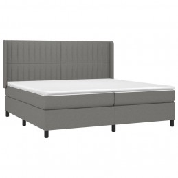 Acquista Letto a Molle Materasso e LED Grigio Scuro 200x200cm in Tessuto con riferimento GHV-3138502 della ditta 