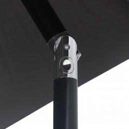 Acquista Ombrellone da Giardino con Palo in Metallo 300x200 cm Nero con riferimento GHV-47128 della ditta 
