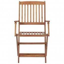 Acquista Sedie da Giardino Pieghevoli 4 pz con Cuscini Massello Acacia con riferimento GHV-3064625 della ditta 