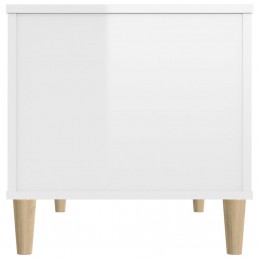 Acquista Tavolino Salotto Bianco Lucido 90x44,5x45 cm Legno Multistrato con riferimento GHV-819582 della ditta 