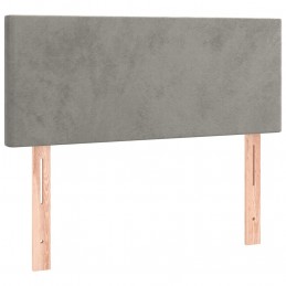 Acquista Giroletto a Molle con Materasso Grigio Chiaro 80x200 cm Velluto con riferimento GHV-3130805 della ditta 