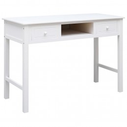 Acquista Scrivania Bianca 108x45x76 cm in Legno Massello di Paulownia con riferimento GHV-338537 della ditta 