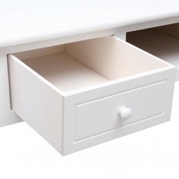 Acquista Scrivania Bianca 108x45x76 cm in Legno Massello di Paulownia con riferimento GHV-338537 della ditta 