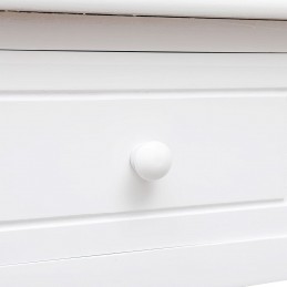 Acquista Scrivania Bianca 108x45x76 cm in Legno Massello di Paulownia con riferimento GHV-338537 della ditta 