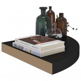 Acquista Scaffale Angolare a Parete Nero 35x35x3,8 cm in MDF con riferimento GHV-323919 della ditta 