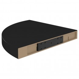 Acquista Scaffale Angolare a Parete Nero 35x35x3,8 cm in MDF con riferimento GHV-323919 della ditta 