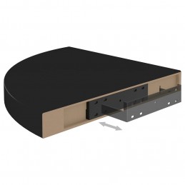 Acquista Scaffale Angolare a Parete Nero 35x35x3,8 cm in MDF con riferimento GHV-323919 della ditta 