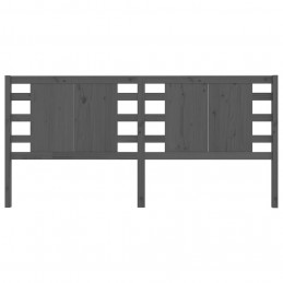 Acquista Testiera per Letto Grigia 126x4x100cm in Legno Massello di Pino con riferimento GHV-818762 della ditta 