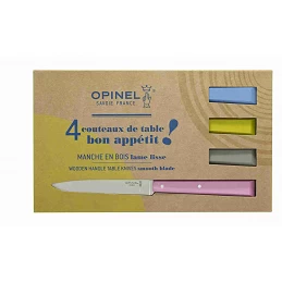 Acquista Opinel Coltello Tavola Box Colore Champagne 4 pezzi con riferimento O-1533 della ditta Opinel