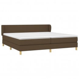 Acquista Giroletto a Molle con Materasso Marrone Scuro 200x200cm Tessuto con riferimento GHV-3126672 della ditta 
